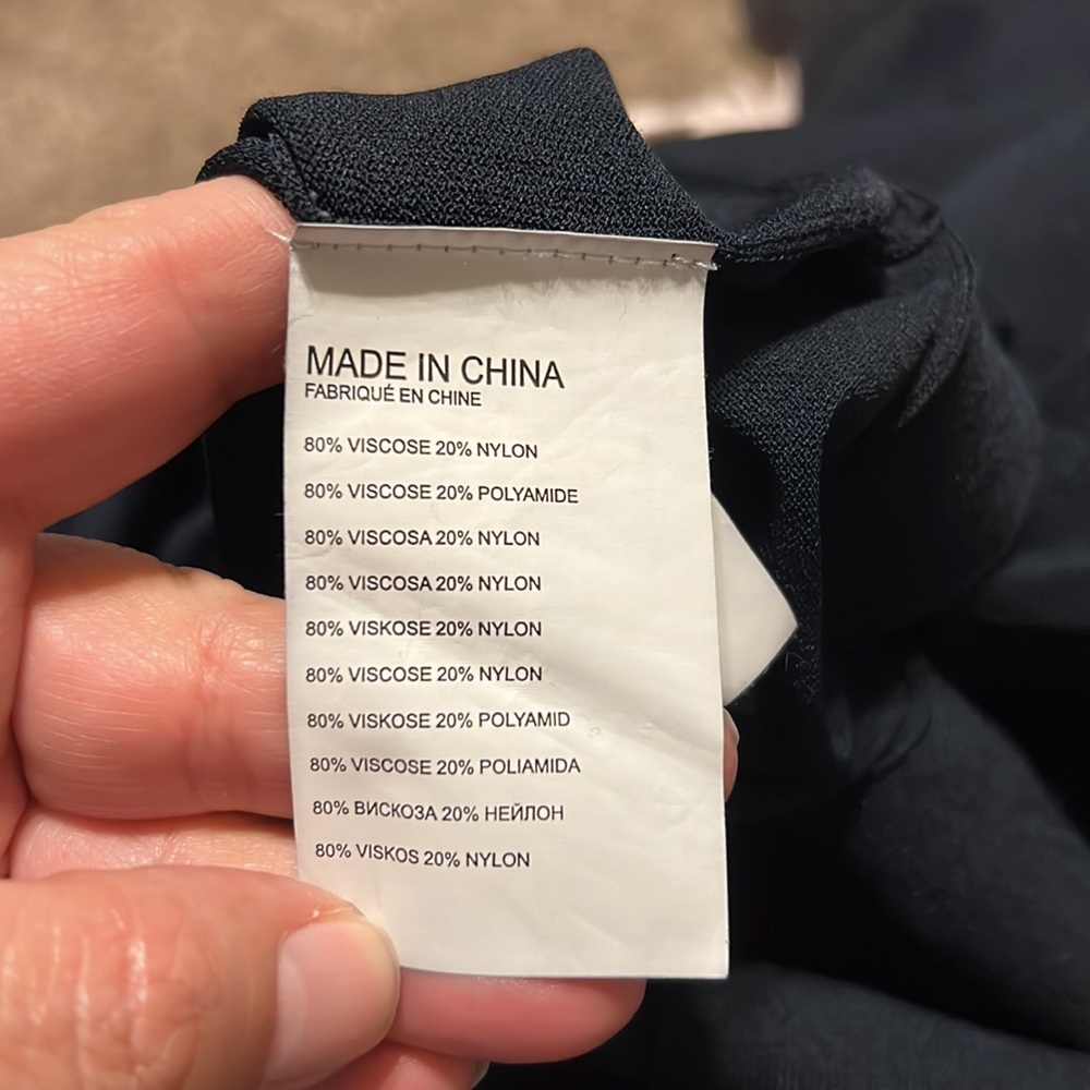 Club Monaco darkest navy asymmetrical top - Picture 9 of 9